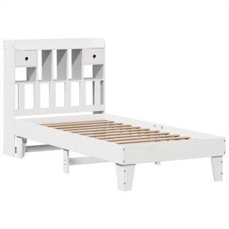 Berkfield Home Durable Bed Frame without Mattress White 90x190 cm Single Solid W