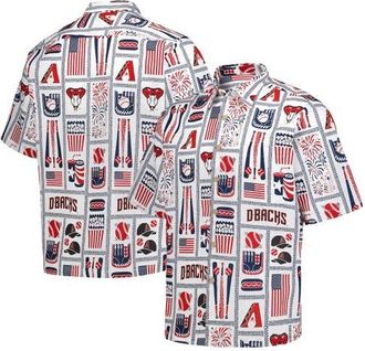 Reyn Spooner Mens Reyn Spooner White Arizona Diamondbacks Americana Button-Up Shirt at Nordstrom, Size X-Large