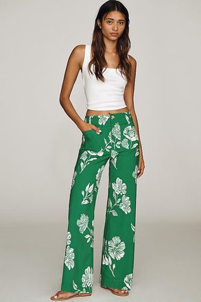 Maeve Colette High-Rise Wide-Leg Full-Length Pants