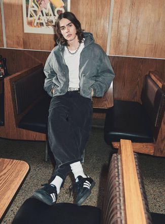 Djab Mens Washed heavy 5-pocket pant Barrel fit