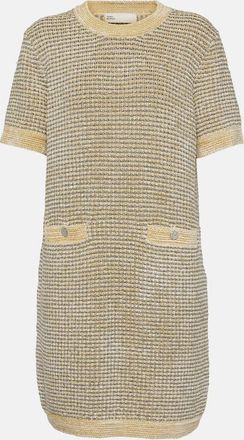 Tory Burch Striped velvet minidress