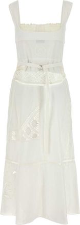 Marine Serre Womens Household Dress White Cotton