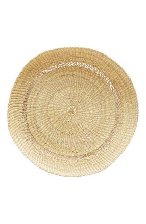 Indego Africa Bolga Large Round Tray in Natural at Nordstrom