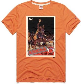 Homage Unisex Homage Patrick Ewing Orange New York Knicks Topps Trading Card Player Tri-Blend T-Shirt at Nordstrom, Size X-Large