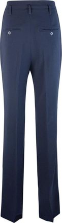 Max Mara Womens Trousers Alabama Blu Cady Blue Triacetate