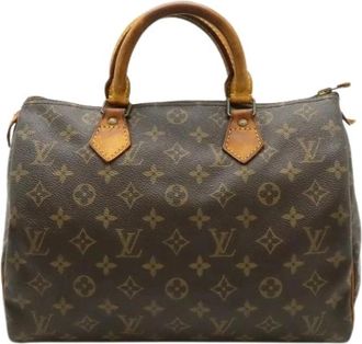 Louis Vuitton Pre-owned Monogram Speedy 30 Handtas - Dames - Vintage Handtas - Bruin - ONE Size - Vintage