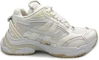 Ash Leren en Stoffen Sneakers met Veters - Dames - Sneakers - Wit - 36 EU - Leer - Schoenen