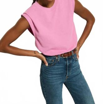 Nation Ltd Marina Muscle Tee In Dahlia