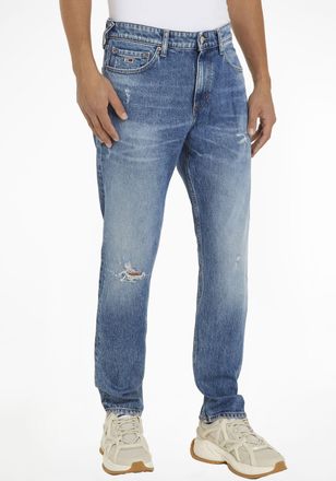 Tommy Jeans Slim-fit-Jeans TOMMY JEANS Scanton Slim Denim, Herren, Gr. 34, L&auml;nge 34, blau (denim medium), Denim/Jeans, Obermaterial: 99% Baumwolle, 1% Elasthan, J