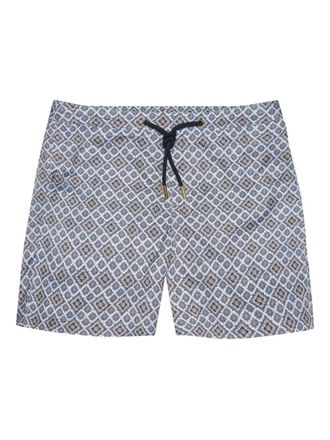 Orlebar Brown geometric-print swim shorts - Blue