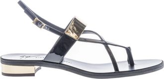 Giuseppe Zanotti Zwarte Placchetta stijlvolle accessoire - Dames - Sandalen - Zwart - 36 1/2 EU - Schoenen