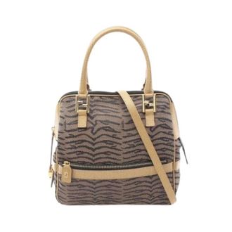 Fendi Pre-owned Handbags, female, Brown, Size: ONE SIZE Pre-owned Vintage Tote Bag