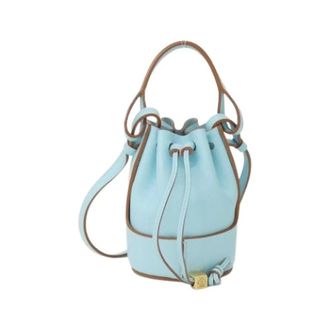 Loewe Pre-owned Bucket Bag - Dames - Vintage Tas - Blauw - ONE Size - Leer - Vintage