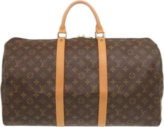 Louis Vuitton Pre-owned Boston Bag - unisex - Vintage Weekendtas - Bruin - ONE Size - Vintage