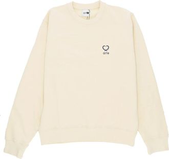 Arte Carlos Small Heart Crewneck - Heren - Sweatshirts - Beige - XL - Katoen - Hoodies & sweatvesten