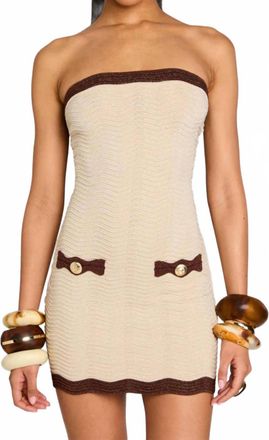 Retrof&ecirc;te Mavis Knit Dress In Chestnut