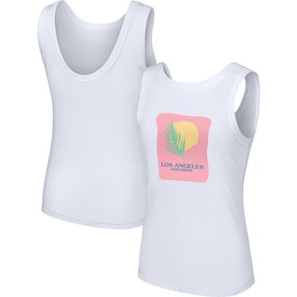 Lusso Womens Lusso Style White Los Angeles Dodgers Lindy Tank Top at Nordstrom, Size Xx-Large