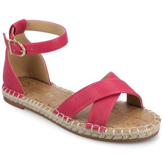 Journee Collection Women & apos;s Lyddia Medium and Wide Width Espadrille Sandals