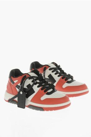 Off-white Low Sneakers OUT OF OFFICE in Leather with Contrasting Detai size 46