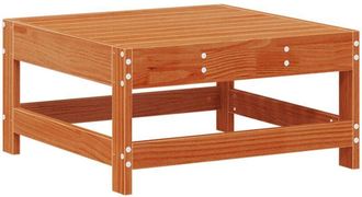 vidaXL Garden Footrest Solid Pine Wood Wax Brown 62 x 62 x 32 cm vidaXL