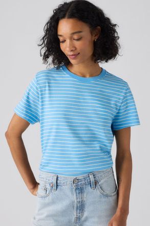 Levi's Favorite Cotton Tee - Hombre - XS - Blue / Golf Course Stripe Alaskan Blue