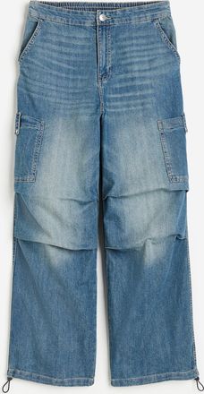 H&M Fallschirmhose aus Denim - Blue