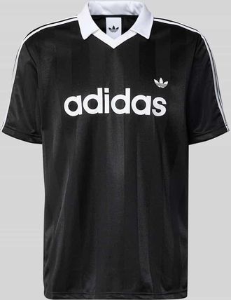 adidas Originals Regular Fit Trikot-Shirt mit Polokragen in Black, Gr&ouml;&szlig;e XXL