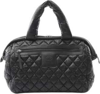 Chanel Pre-owned Handbags, female, Black, Size: ONE SIZE Pre-owned Nylon Handbag