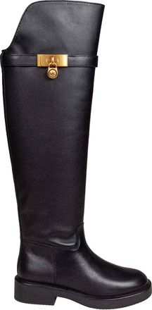 Michael Kors Hamilton Black Leather Boot