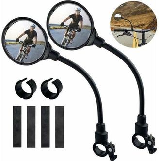 OEM Set Di 2 Specchietti Retrovisori Per Manubrio Di Bicicletta, Specchietti Regolabili A 360&deg; Per Bicicletta, Specchietti Per Monopattino Elettrico, Spec