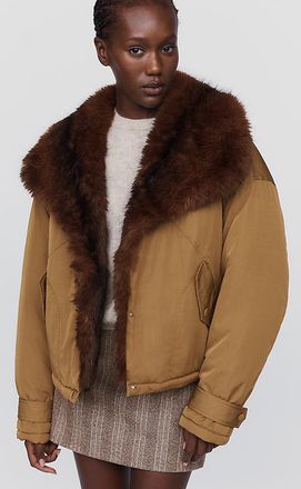 Blank NYC In Rotation Faux Fur Lined Jacket