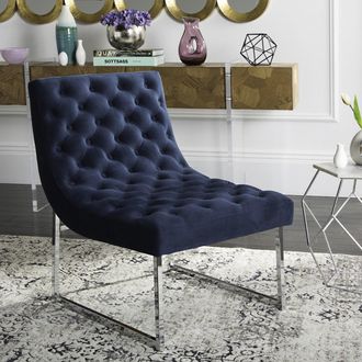 Safavieh Hadley Velvet Tufted Accent Chair