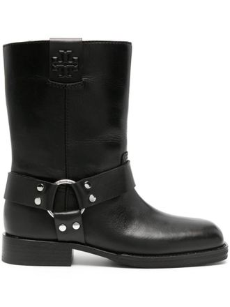 Tory Burch Black Leather Boots