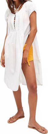 Free People Fayre Midi Top In Clean Ivory