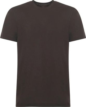 Zanone Bruine T-shirt en Polo Collectie - Heren - T-shirts - Bruin - 4XL - Katoen - Tops