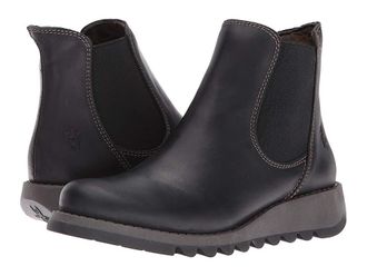 FLY London SALV Womens Shoes Black Rug : EU 37 (US Womens 6.5-7) M, Leather