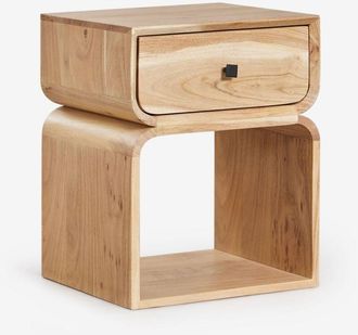 Sklum Mesita de noche 40x35 cm en madera Ferni SKLUM