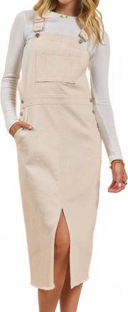 Sadie & Sage Clear Eyes Denim Skirtall In Cream