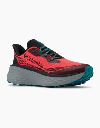 Columbia Womens Columbia Konos Trillium Polyester Womens Neon Sunrise/Teal Chloride Shoes - Red - Size: UK 8 / eu 41 / us 10