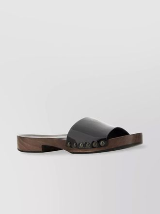 Miu Miu leather clogs