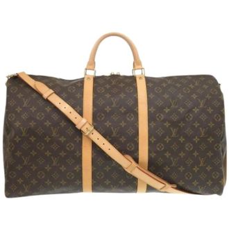 Louis Vuitton Pre-owned Keepall Bandouli&egrave;re 60 - Heren - Vintage Weekendtas - Bruin - ONE Size - Vintage