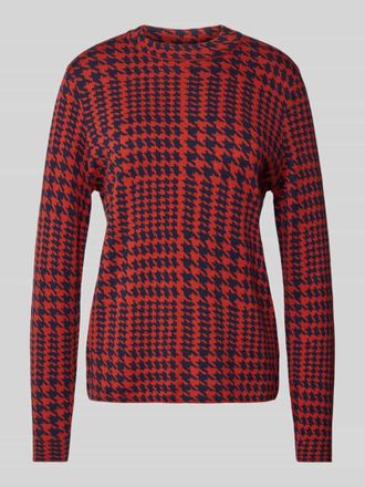 Christian Berg Longsleeve mit Rundhalsausschnitt in Rostrot, Gr&ouml;&szlig;e 36