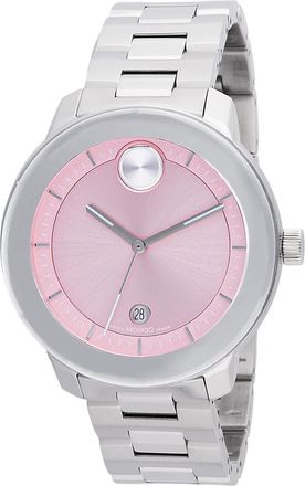 Movado Mens Bold Pink Dial Watch