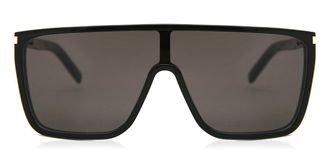 Saint Laurent SL 364 MASK ACE 001 Womens Sunglasses Black Size 199