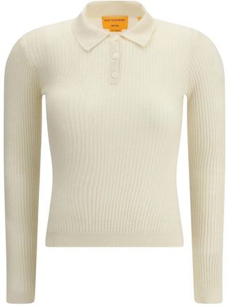 Guest In Residence cashmere polo jumper - White
