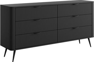 Vente-Unique C&oacute;moda 6 cajones - Negro - ELONARIA de Pascal Morabito