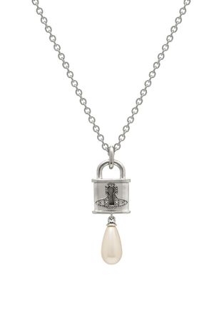 Vivienne Westwood Celestia Small Padlock Pendant Necklace - Silver - One Size