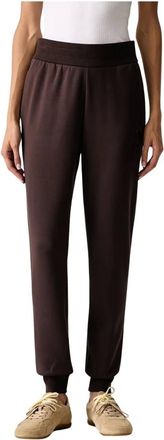 A|X Armani Exchange Pantalones de ch&aacute;ndal c&oacute;nicos - Trousers - Mujer - Marr&oacute;n - XS