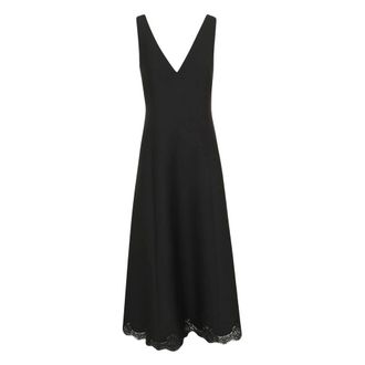 Valentino Garavani Crepe Couture Midi Jurk - Dames - Jurken - Zwart - Maat: XS Zijde