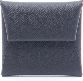 Herm&egrave;s Black Epsom Leather Leather Coin Purse/Coin Case (Pre-Owned)